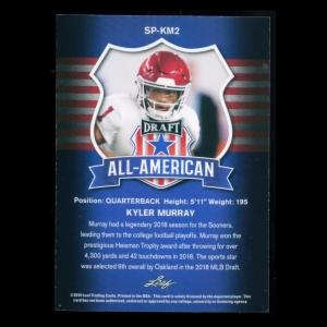 Kyler Murray 2019 Leaf Draft All-American Sooners/Cardinals