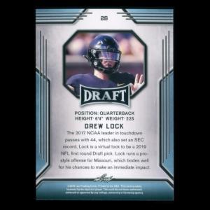 Drew Lock 2019 Leaf Draft Gold Tigers/Broncos