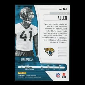 Josh Allen RC 2019 Absolute Rookie Jaguars