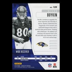 Miles Boykin RC 2019 Absolute Rookie Ravens