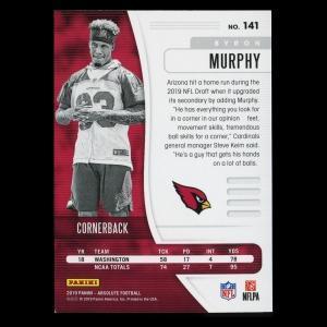 Byron Murphy RC 2019 Absolute Rookie Cardinals