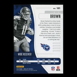 A.J. Brown RC 2019 Absolute Rookie Titans