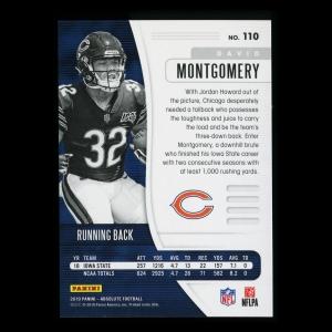 David Montgomery RC 2019 Absolute Rookie Bears