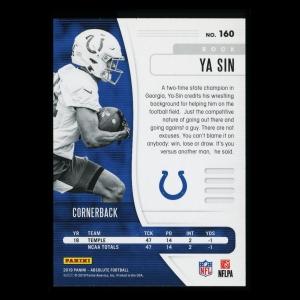Rock Ya-Sin RC 2019 Absolute Rookie Colts