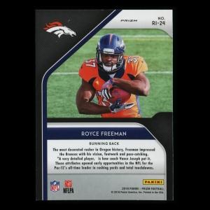 Royce Freeman RC 2018 Prizm Rookie Introduction Silver Broncos