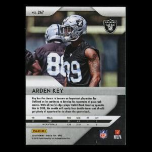 Arden Key RC 2018 Prizm Rookie Raiders