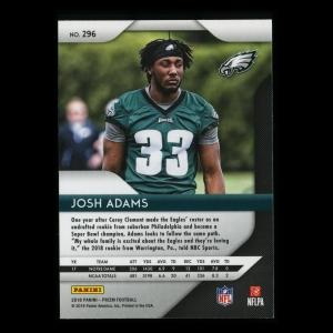 Josh Adams RC 2018 Prizm Rookie Eagles