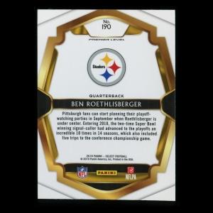Ben Roethlisberger 2018 Select Premier Level Steelers