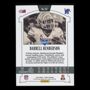 Darrell Henderson RC 2019 Legacy Rookie Tigers/Rams
