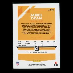 Jamel Dean RC 2019 Donruss Rookie Buccaneers
