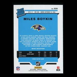 Miles Boykin RR 2019 Donruss Rated Rookie Press Proof Red Ravens