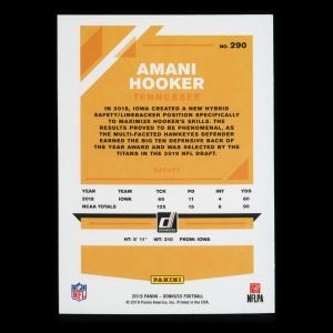 Amani Hooker RC 2019 Donruss Rookie Titans
