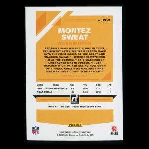 Montez Sweat RC 2019 Donruss Rookie Redskins