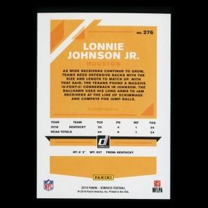 Lonnie Johnson Jr. RC 2019 Donruss Rookie Texans