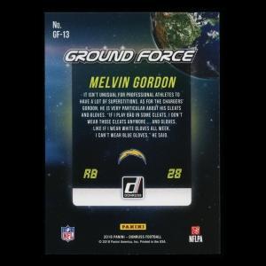 Melvin Gordon 2018 Donruss Ground Force Chargers