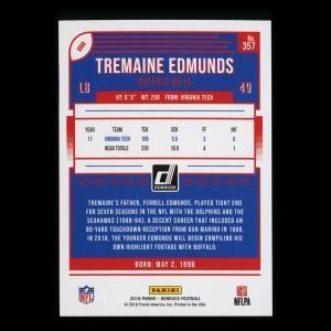 Tremaine Edmunds RC 2018 Donruss Rookie Bills