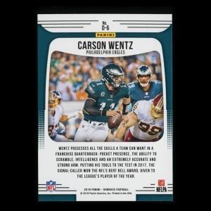 Carson Wentz 2018 Donruss Dominators Eagles