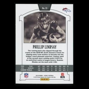 Phillip Lindsay 2019 Legacy Red Broncos 266/299