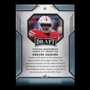 Dwayne Haskins 2019 Leaf Draft Gold Buckeyes/Redskins