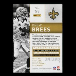 Drew Brees 2014 Totally Certified Saints