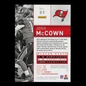 Josh McCown 2014 Totally Certified Buccaneers