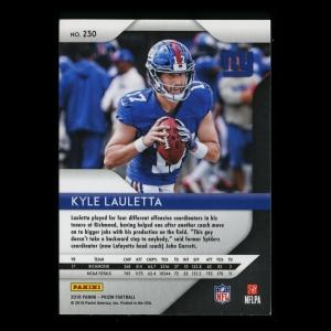 Kyle Lauletta RC 2018 Prizm Rookie Giants