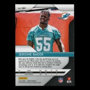 Jerome Baker RC 2018 Prizm Rookie Dolphins
