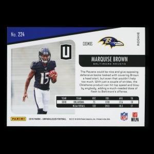 Marquise Brown RC 2019 Unparalleled Cosmos Rookie Ravens