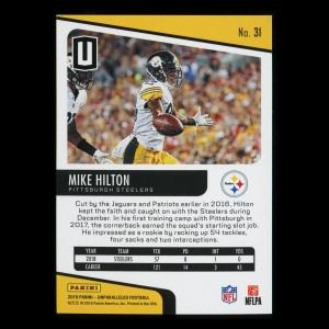 Mike Hilton RC 2019 Unparalleled Rookie Steelers