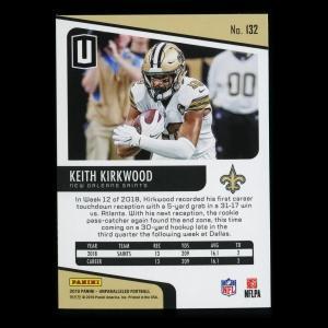 Keith Kirkwood RC 2019 Unparalleled Rookie Saints