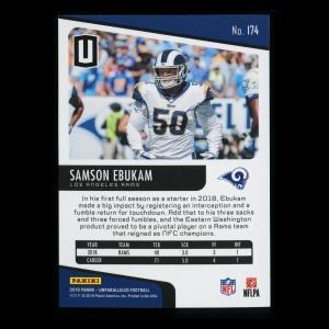 Samson Ebukam RC 2019 Unparalleled Rookie Rams