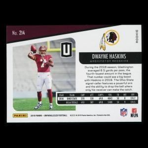 Dwayne Haskins RC 2019 Unparalleled Rookie Redskins