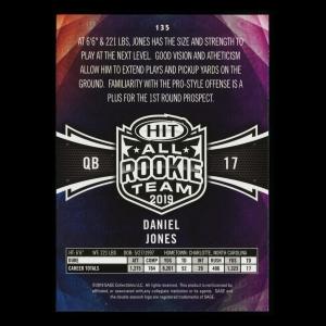 Daniel Jones 2019 HIT All Rookie Team Duke/Giants