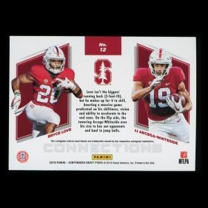 Bryce Love | JJ Arcega-Whiteside 2019 Contender Draft Picks Connections Cardinal