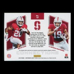 Bryce Love | JJ Arcega-Whiteside 2019 Contender Draft Picks Connections Cardinal