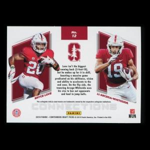 Bryce Love | JJ Arcega-Whiteside 2019 Contender Draft Picks Connections Cardinal