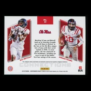 D.K. Metcalf | Jordan Ta'Amu 2019 Contender Draft Picks Connections Rebels