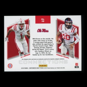 A.J. Brown | Jordan Ta'Amu 2019 Contender Draft Picks Connections Rebels