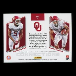 Marquise Brown | Rodney Anderson 2019 Contender Draft Picks Connections Sooners