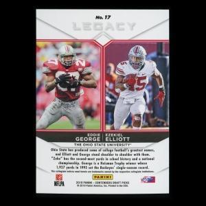 Eddie George | Ezekiel Elliott 2019 Contenders Draft Picks Legacy Buckeyes