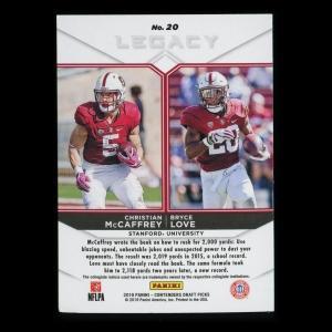 Christian McCaffrey | Bryce Love 2019 Contenders Draft Picks Legacy Cardinal