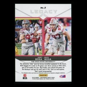Joey Bosa | Nick Bosa 2019 Contenders Draft Picks Legacy Buckeyes