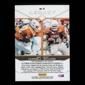 Earl Campbell | Ricky Williams 2019 Contenders Draft Picks Legacy Longhorns