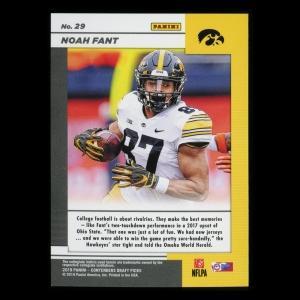 Noah Fant 2019 Contender Draft Picks Game Day Ticket Hawkeyes