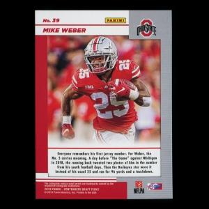Mike Weber 2019 Contender Draft Picks Game Day Ticket Buckeyes