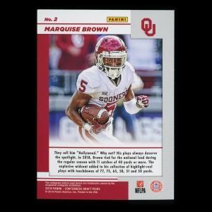 Marquise Brown 2019 Contender Draft Picks Game Day Ticket Sooners