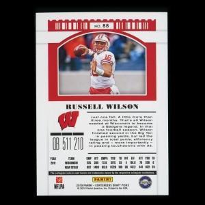 Russel Wilson 2019 Contender Draft Picks Season Ticket Badgers