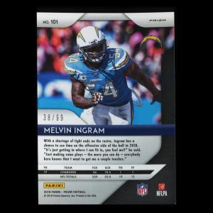 Melvin Ingram 2018 Prizm Blue Scope Chargers 38/99