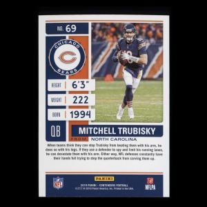 Mitchell Trubisky 2019 Contenders Season Ticket Bears