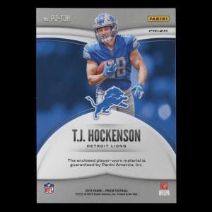 T.J. Hockenson 2019 Prizm Premier Patch Lions